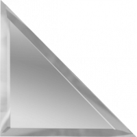 Половина зеркального треугольника Серебро в интернет магазине Зеркальной плитки Топ Декор